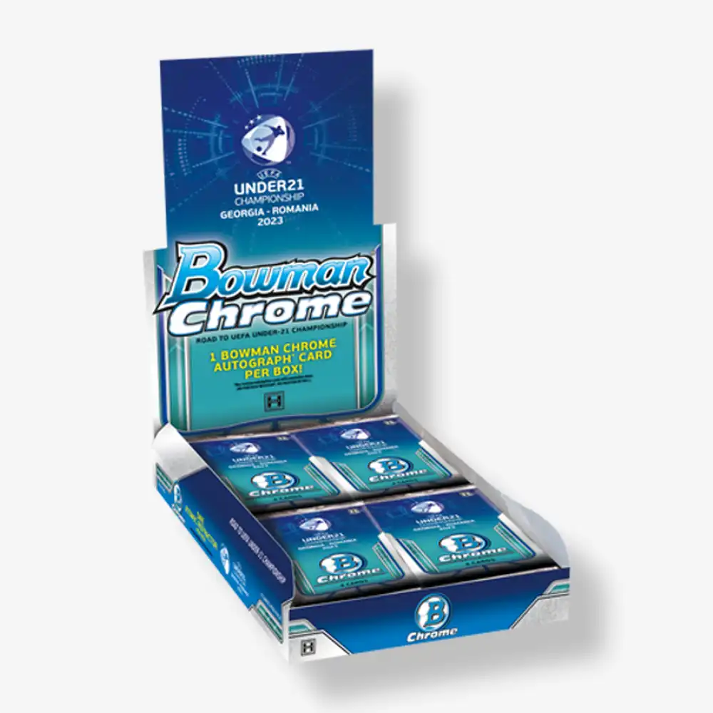 2022/23 Bowman Chrome Road to UEFA Under-21 Soccer Hobby Box checklist