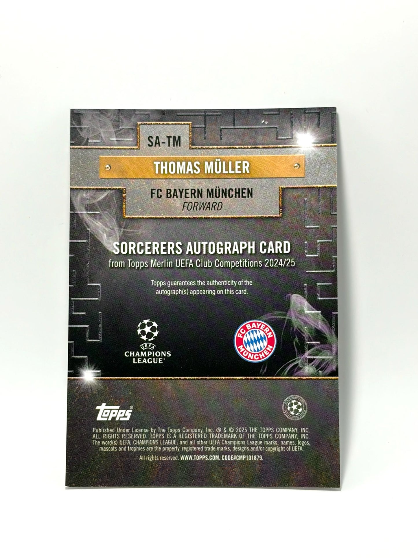 2024-25 Topps Merlin Thomas Müller Sorcerers Autograph /99