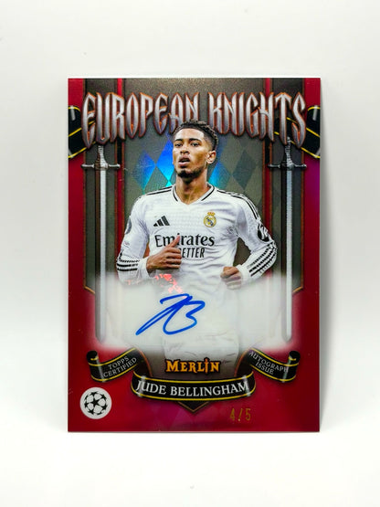 2024-25 Topps Merlin Jude Bellingham European Knights Autograph /5