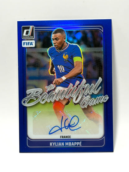 2024-25 Panini Donruss Kylian Mbappe Thea Beautiful Game Autograph /99